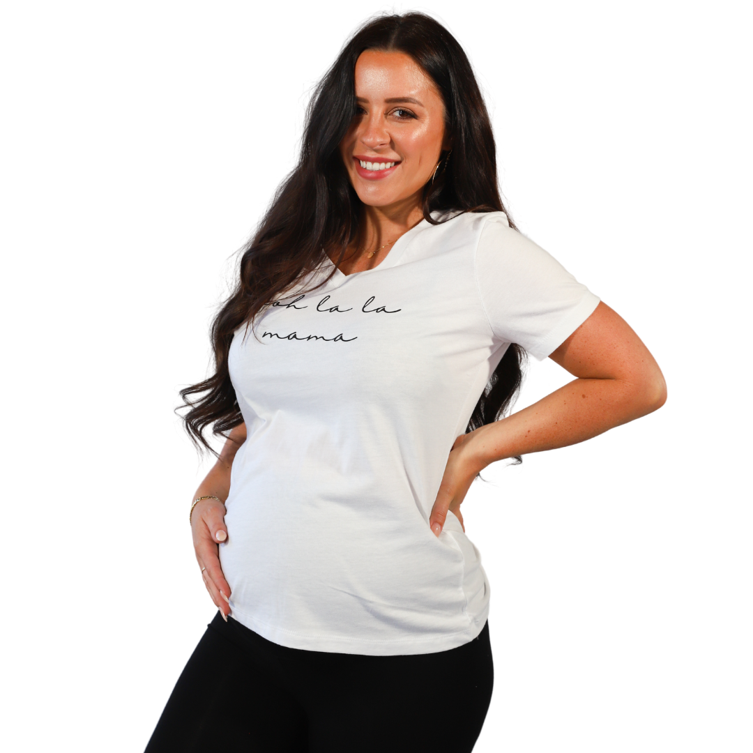 Ooh La La Mama V-Neck T-Shirt