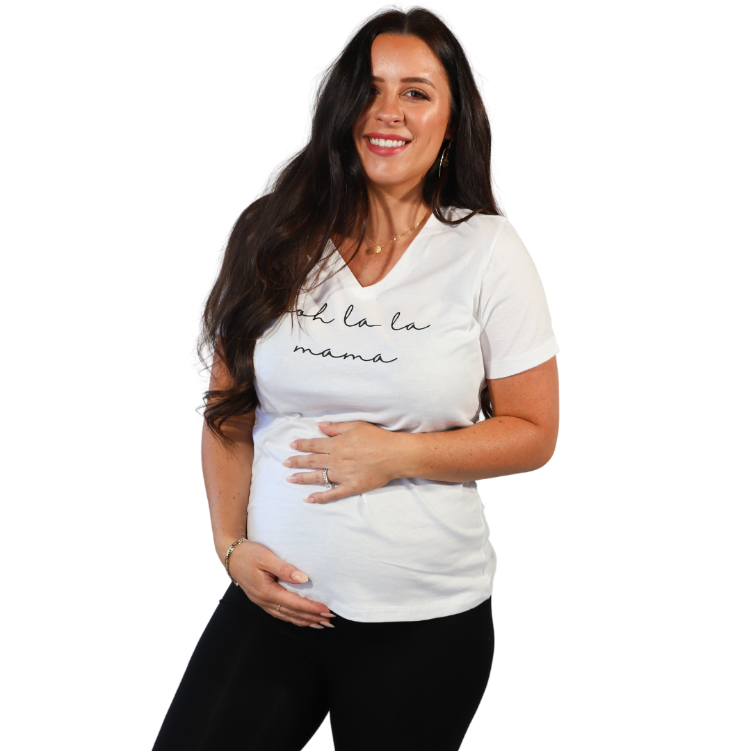 Ooh La La Mama V-Neck T-Shirt