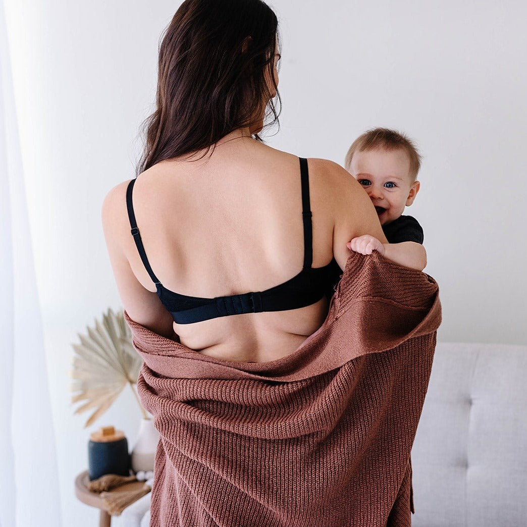 back view ooh la la nursing bralette black-nude oh la lari