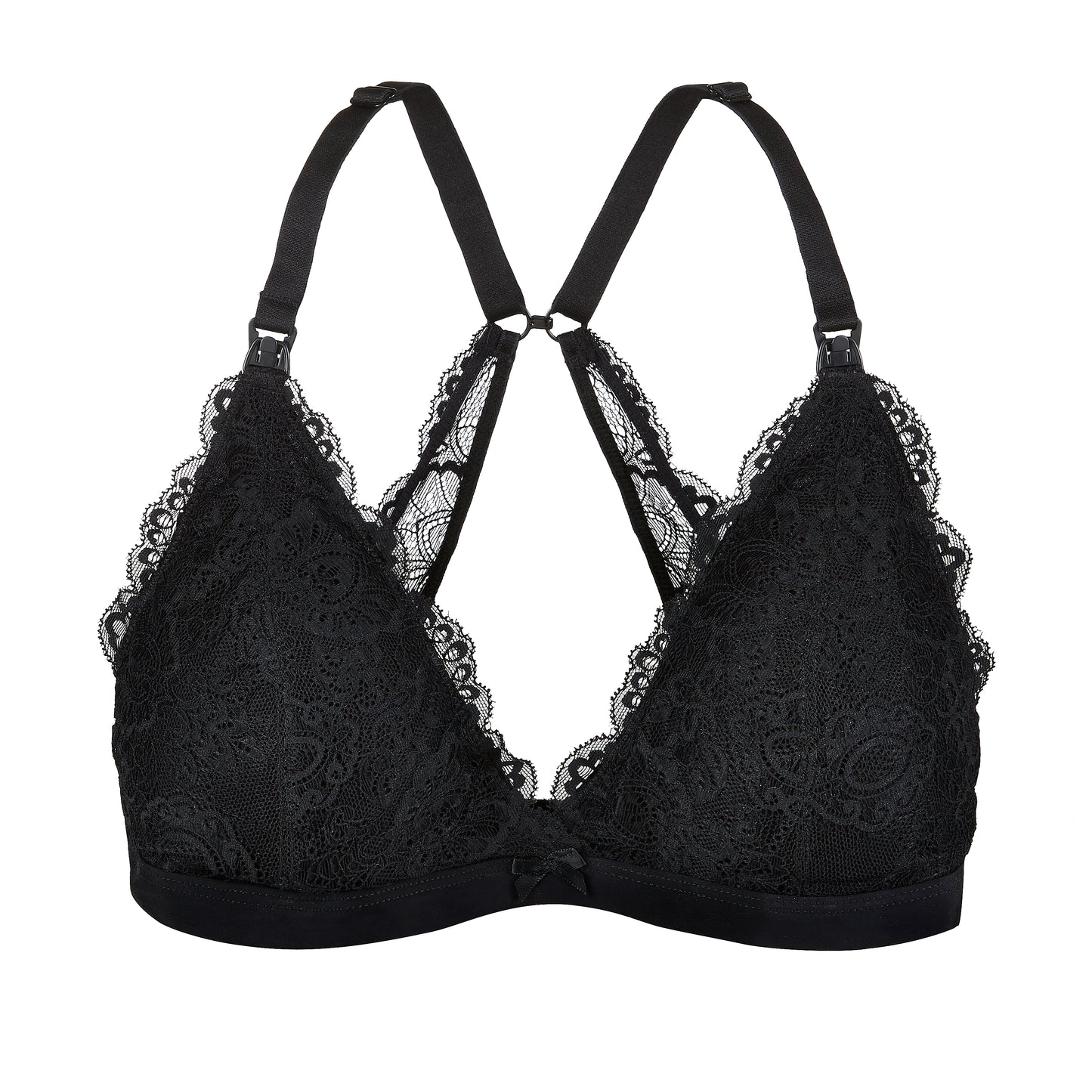 Black Lace Nursing Bralette 2.0