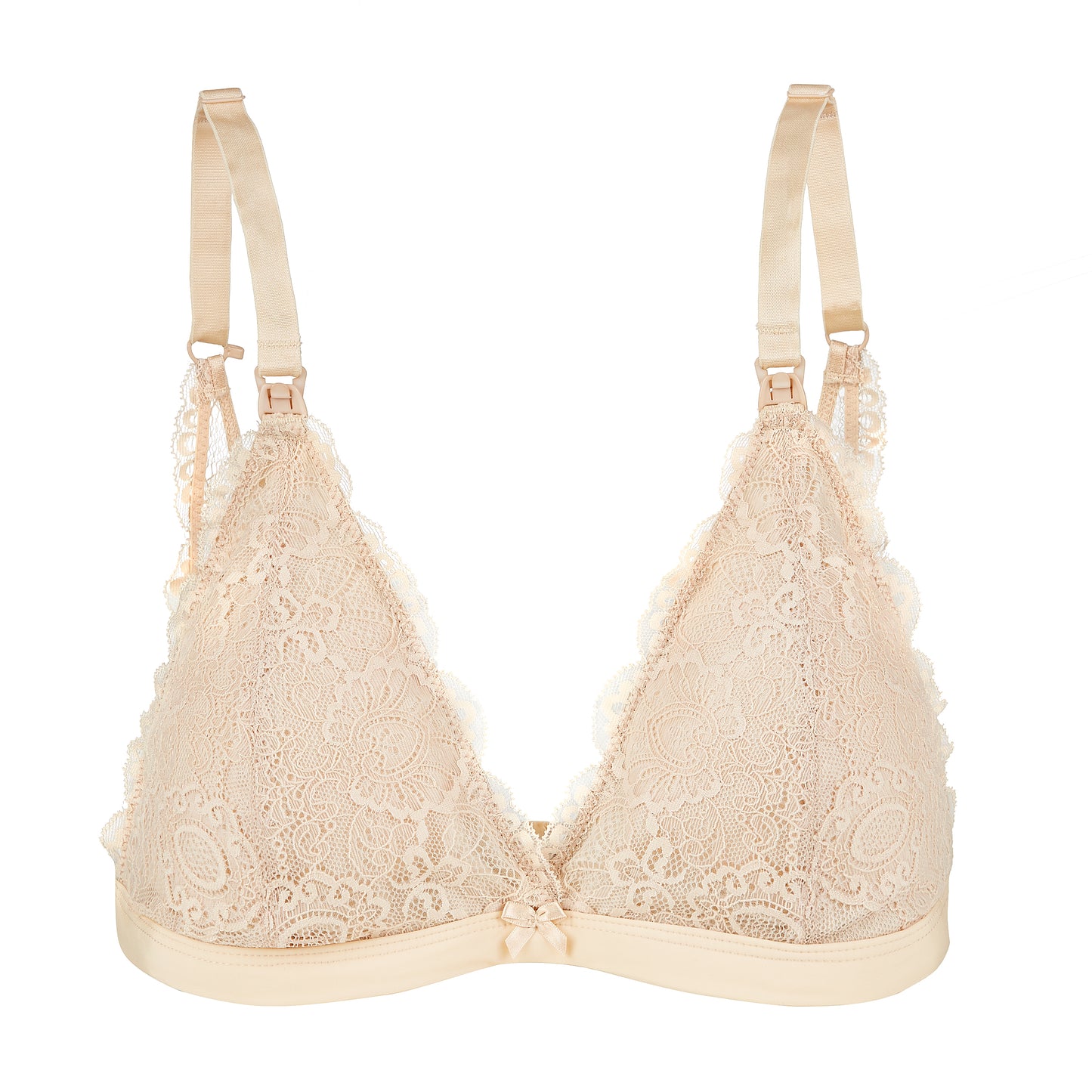 Nude Lace Nursing Bralette 2.0