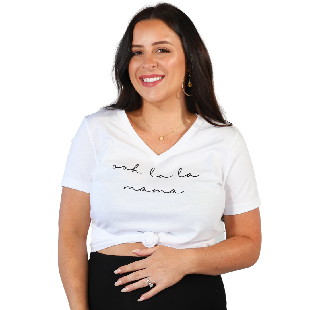 Ooh La La Mama V-Neck T-Shirt