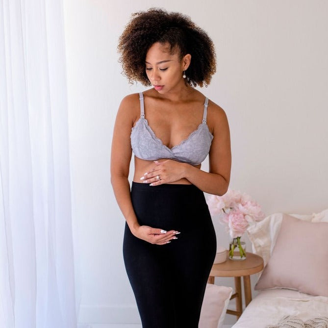 grey maternity bralette oh la lari
