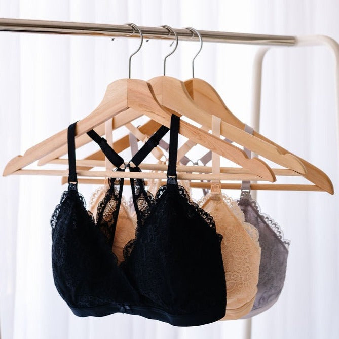 oh la lari nursing bralette 3 pk bundle grey black nude