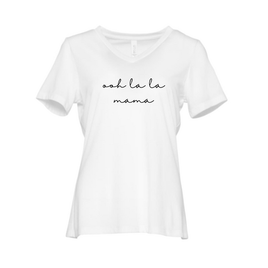 Ooh La La Mama V-Neck T-Shirt